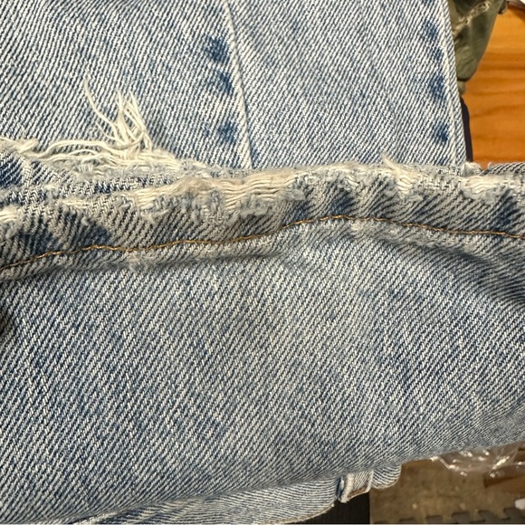 Levi’s 550 women’s straight leg jeans distressed hems size juniors 5 high waist - Picture 6 of 8